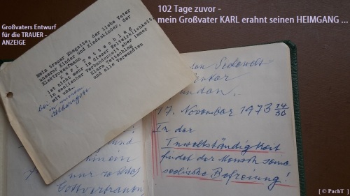 1887 - 1974 Erinnerung an meinen Opa  