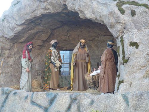 129 Weihnachtskrippe auf dem Petersplatz