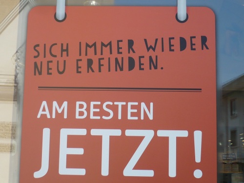 MutMacher-Slogan Sich-Finden