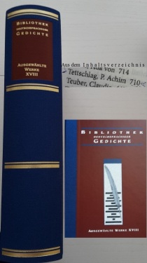 Bibliothek dtschspr. Gedichte 2015_ 10 Bd. XVIII _ Edition