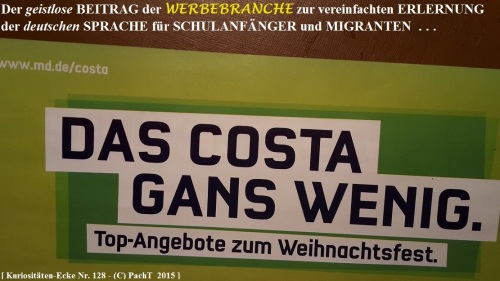 KURIOS 128 Sprach-Pfusch