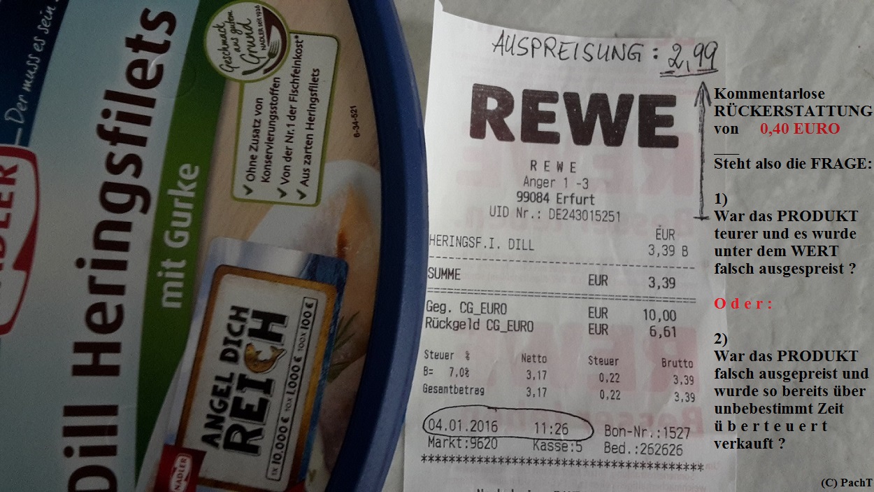 REWE PreisManipulation