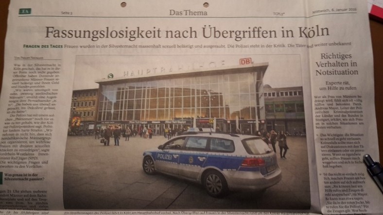 TA-Artikel zu ÜberGriffe in Köln 2 2016.01.05 Blog 2016.01.08