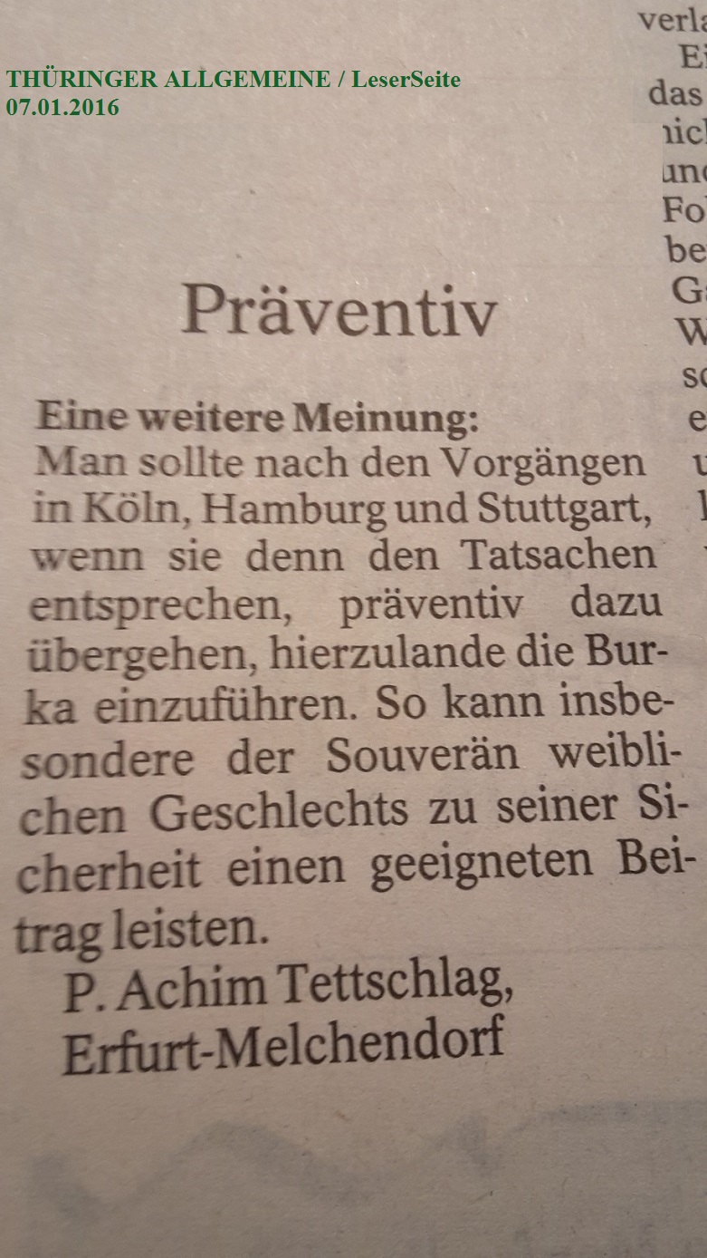 TA-Artikel zu ÜberGriffe in Köln 3 2016.01.06 Blog 2016.01.08