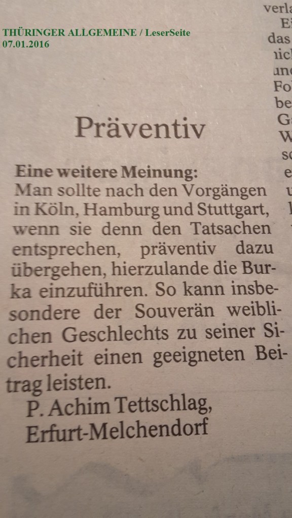TA-Artikel zu ÜberGriffe in Köln 3 2016.01.06 Blog 2016.01.08