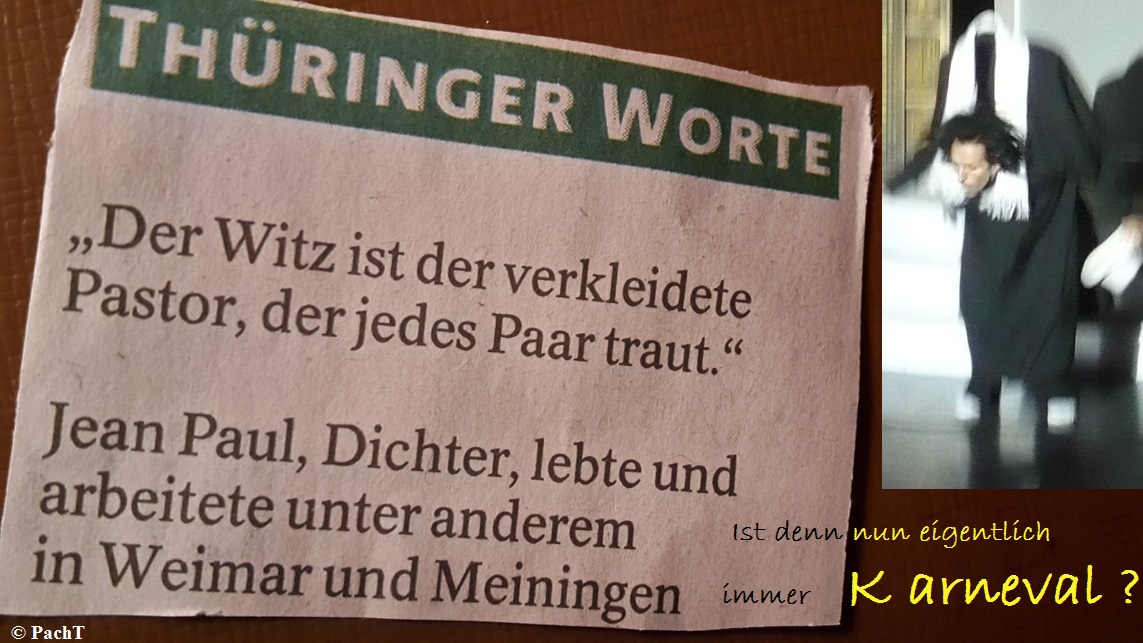 Zitat Verkleideter PASTOR_Karneval