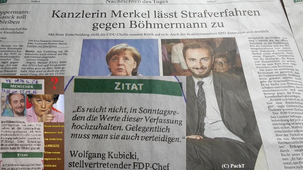 Politische Tatsache ... empört