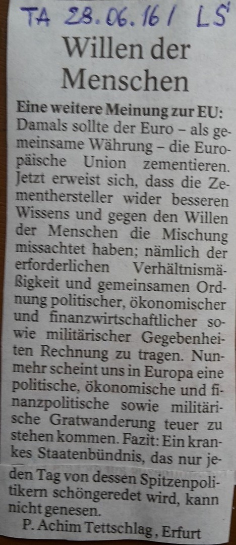 TA-Artikel zu BREXIT _02_2016.06.25 Blog 29.06.16