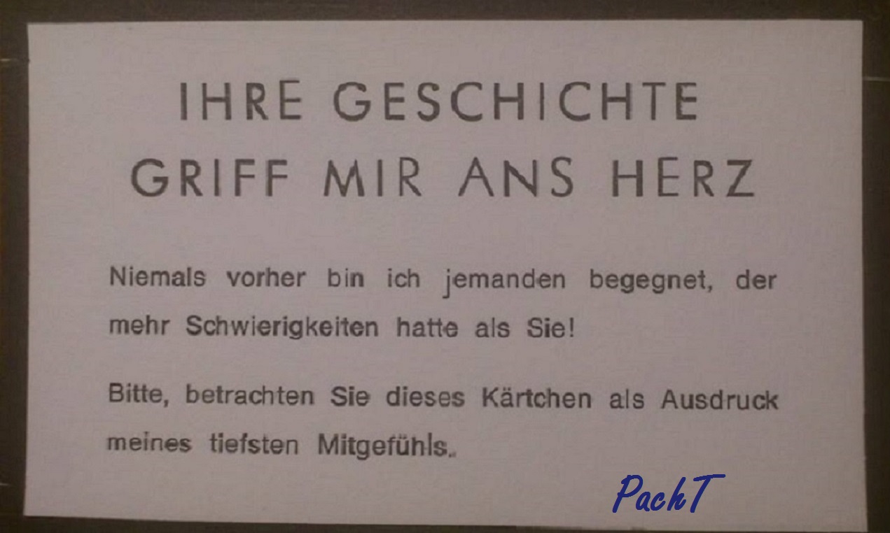 Meine ANteilNAHME ... - persönlich