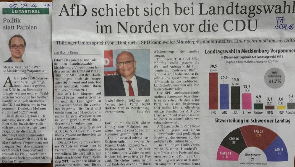TA-Artikel zu AfD vor CDU in MVP _01_2016.09.05 Blog 07.09.16