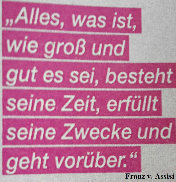 Zitat Vergänglichkeit