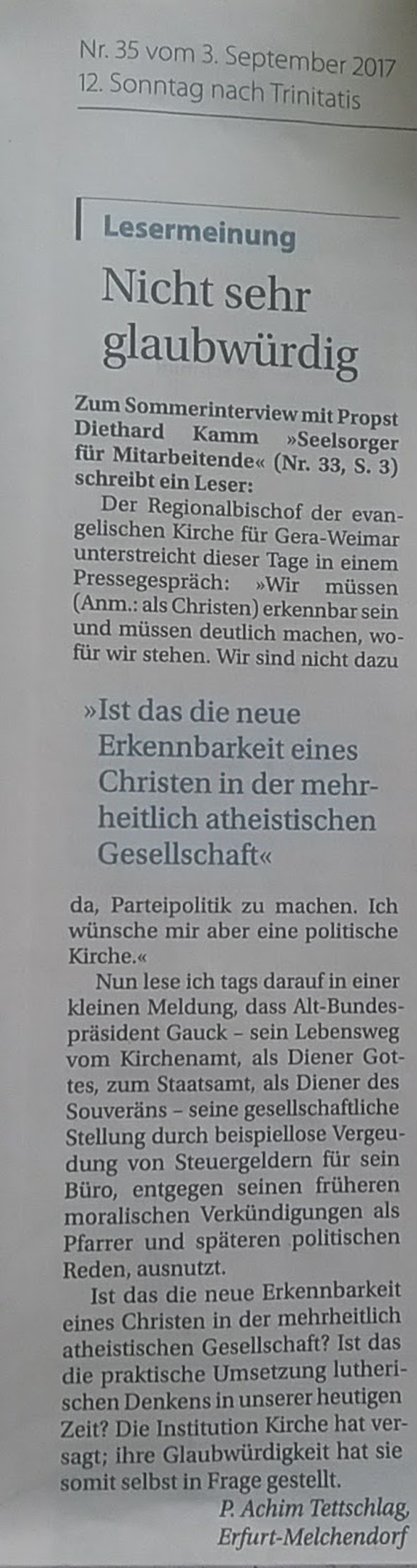 G u H 2017.08.20 Politische Kirche _2_ Blog 2017.09.06