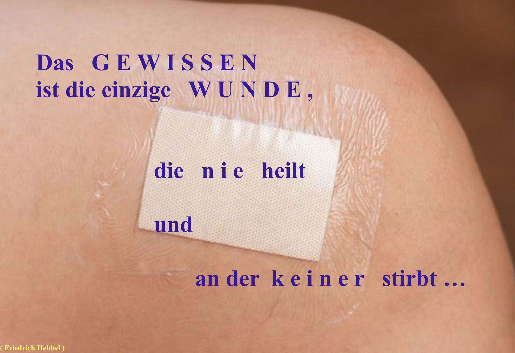 Zitat Gewissenswunde