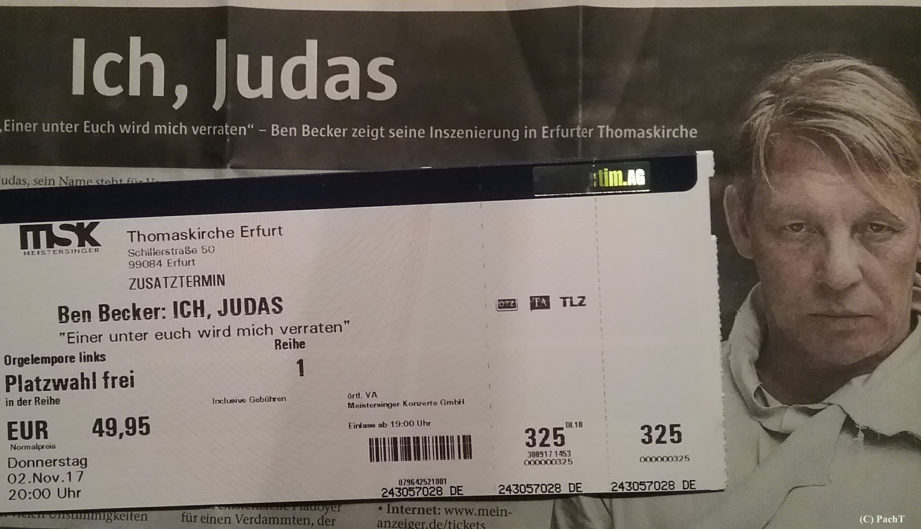 2017.11.02_01 ICH, Judas _ Ticket