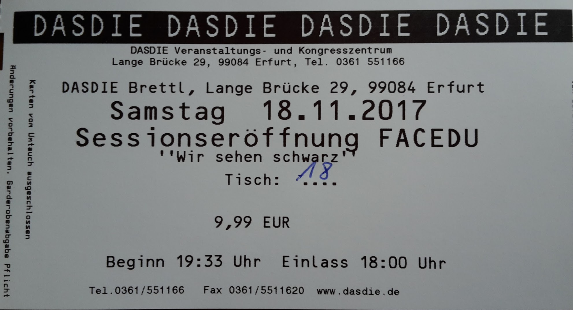 2017.11.18 FaCeDu SessionsEröffnung 01 Ticket