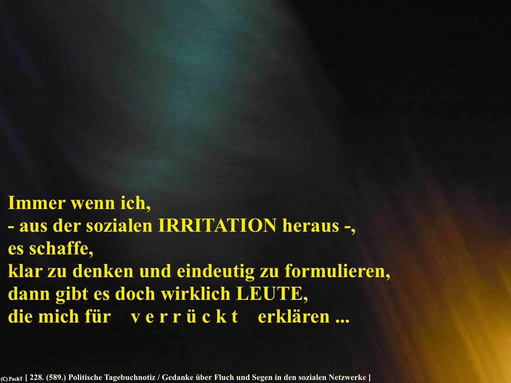 SSW589.Gedanke_ICH der Widerspruch