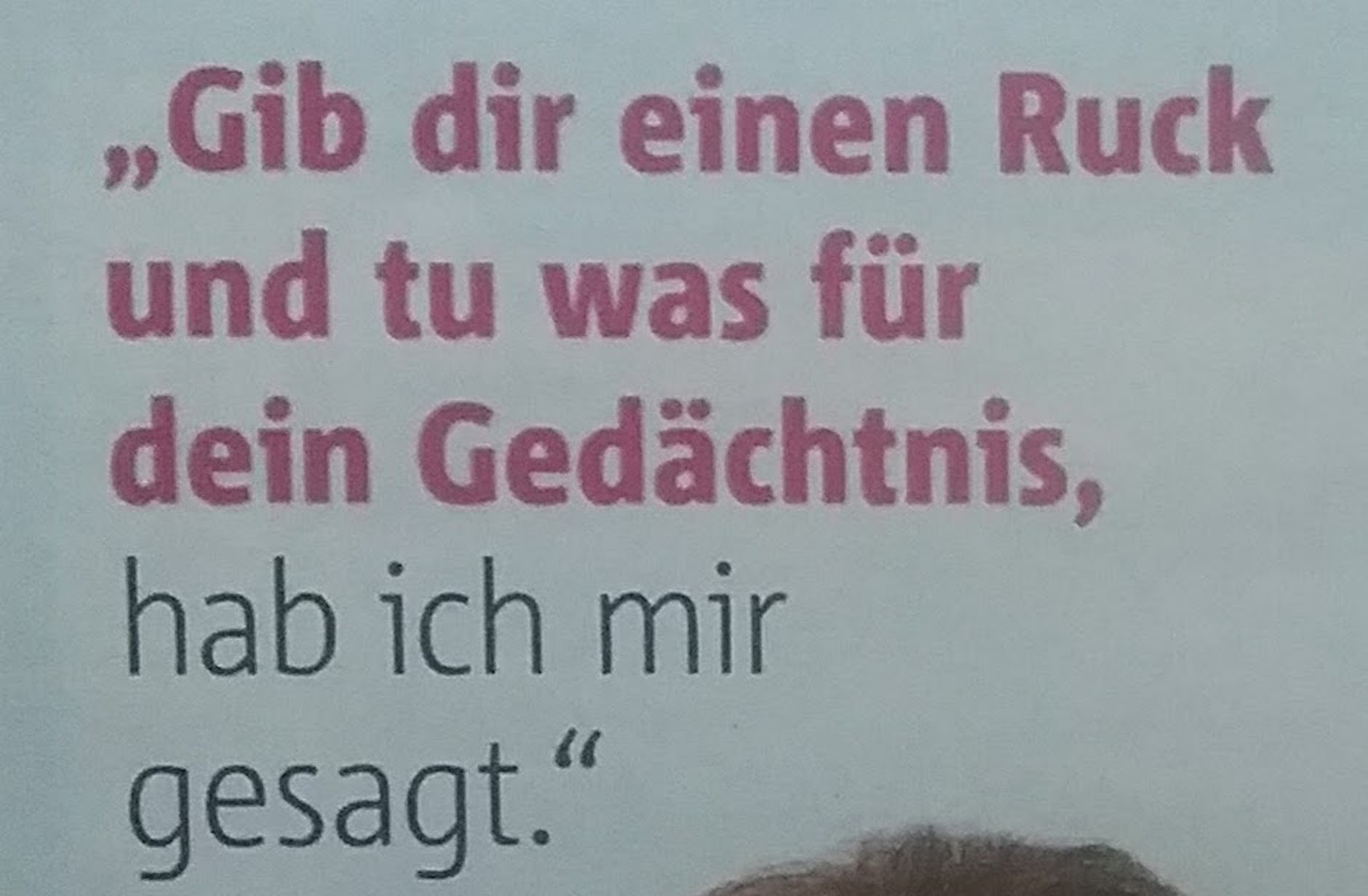 Zitat Gedächtnis