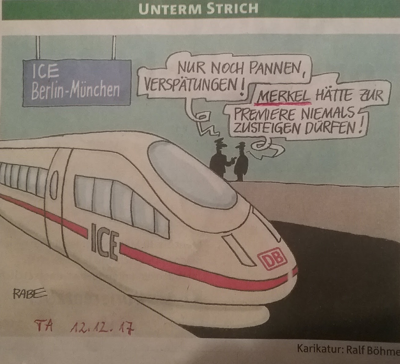 PolitikPannen u. ICE-Misere