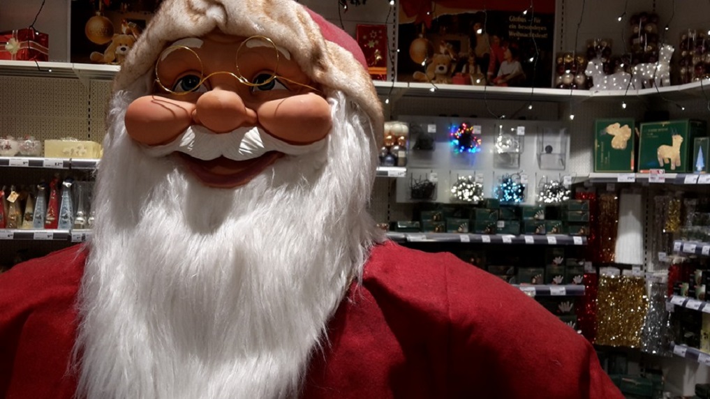 Weihnachtsmann lacht