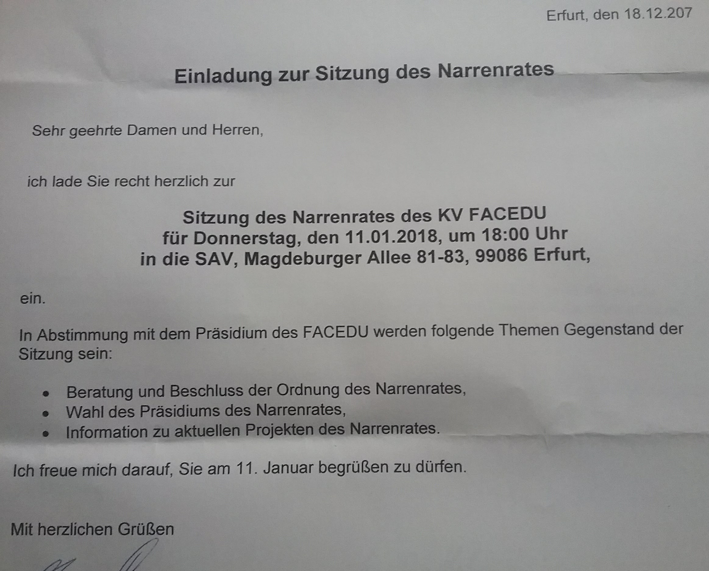 2018.01.11 NarrenRatSitzung 1