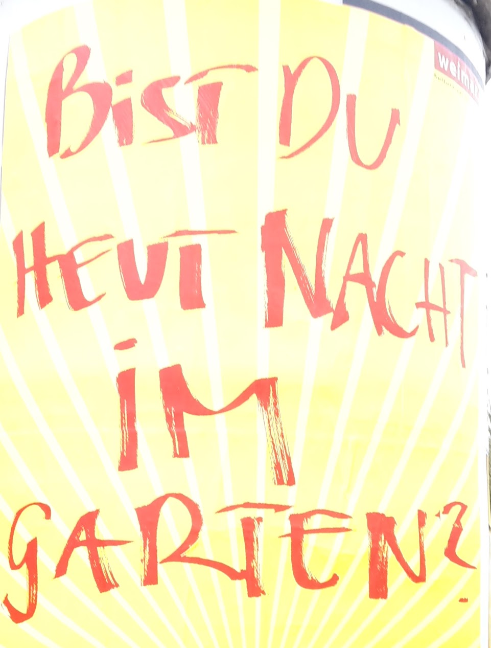Bist du im Garten