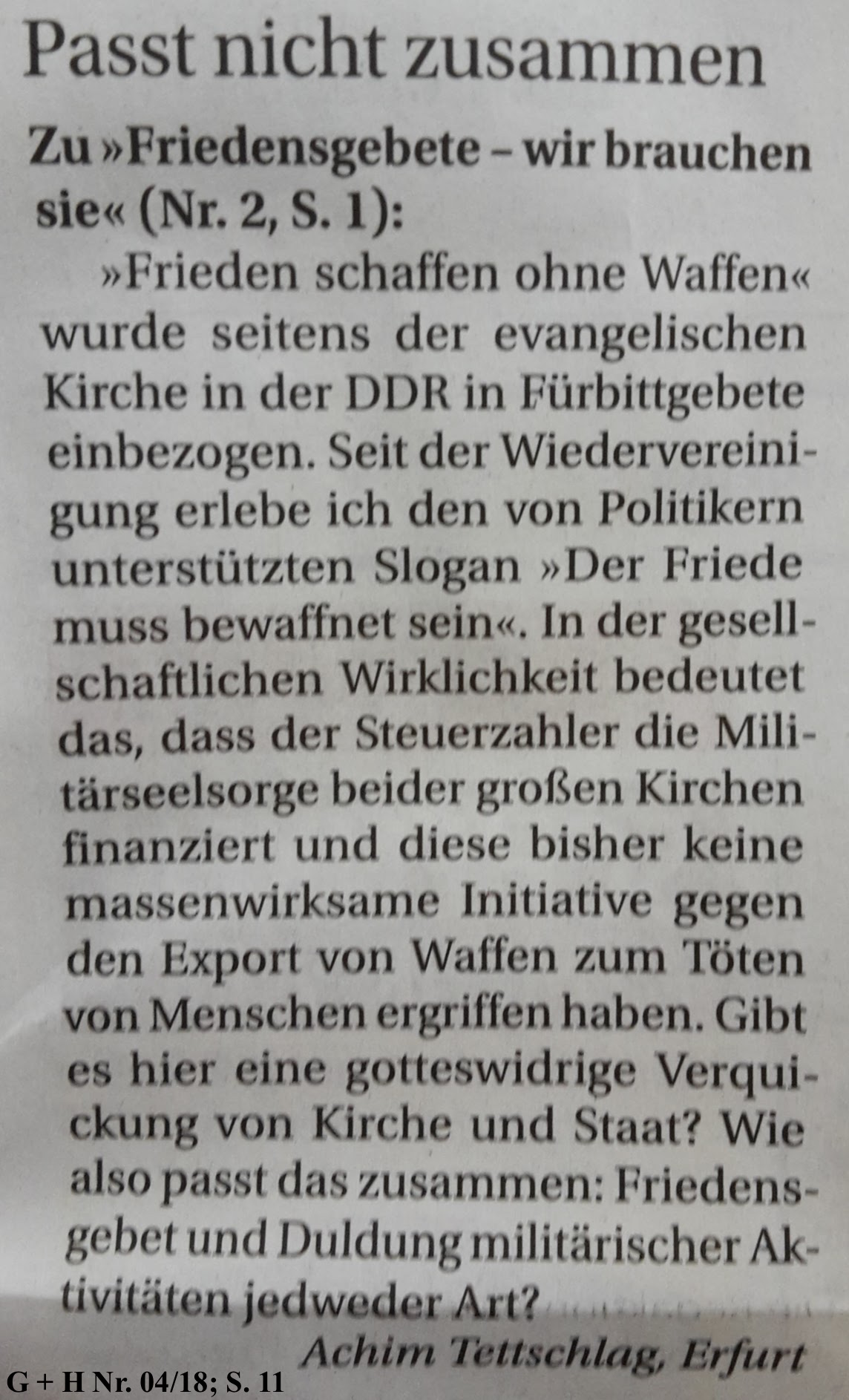 G u H 2018.01.14 FriedensGebet _2_ Blog 31.01.2018