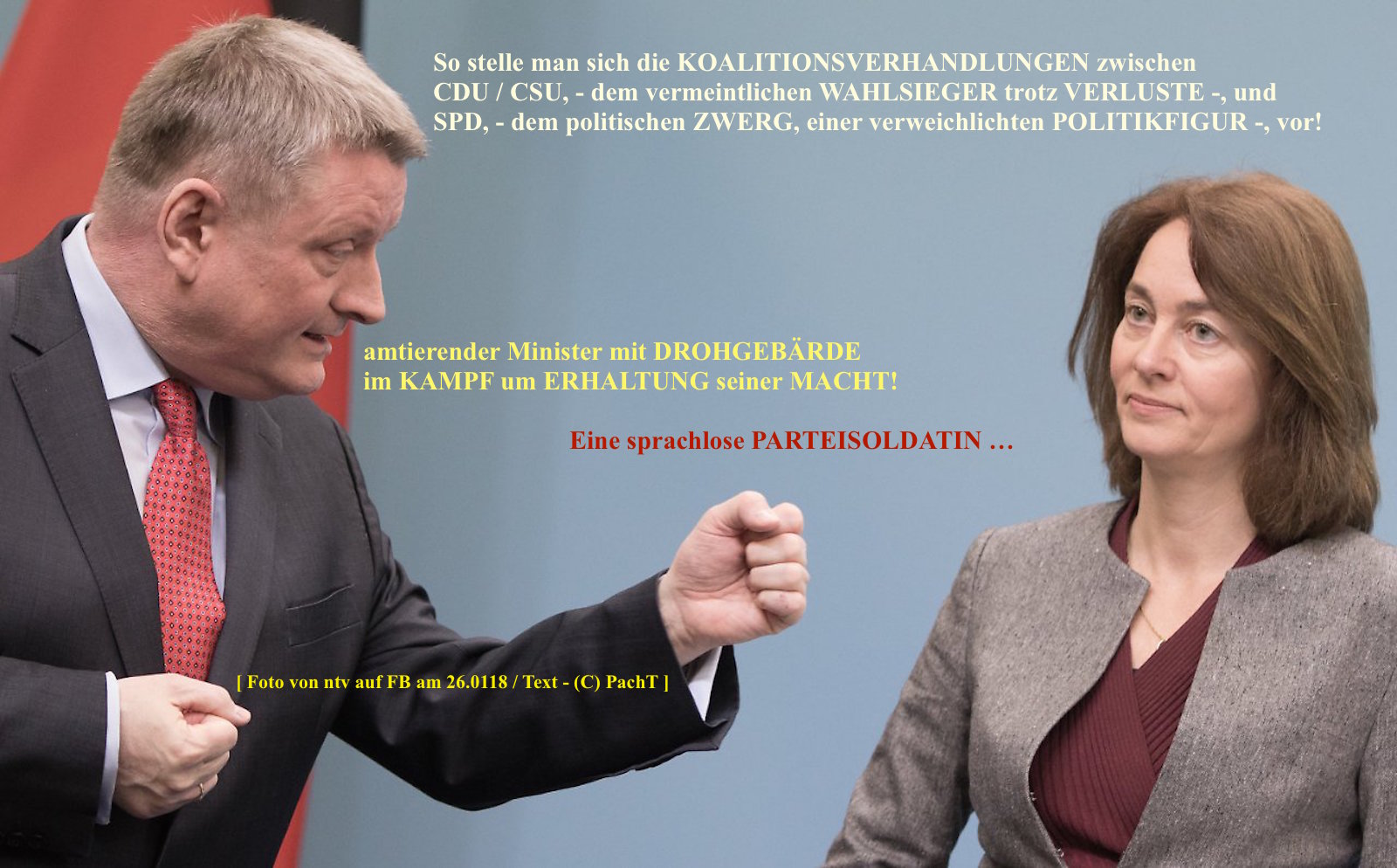 KOALITIONSVERHANDLUNGEN Union _ SPD 2018