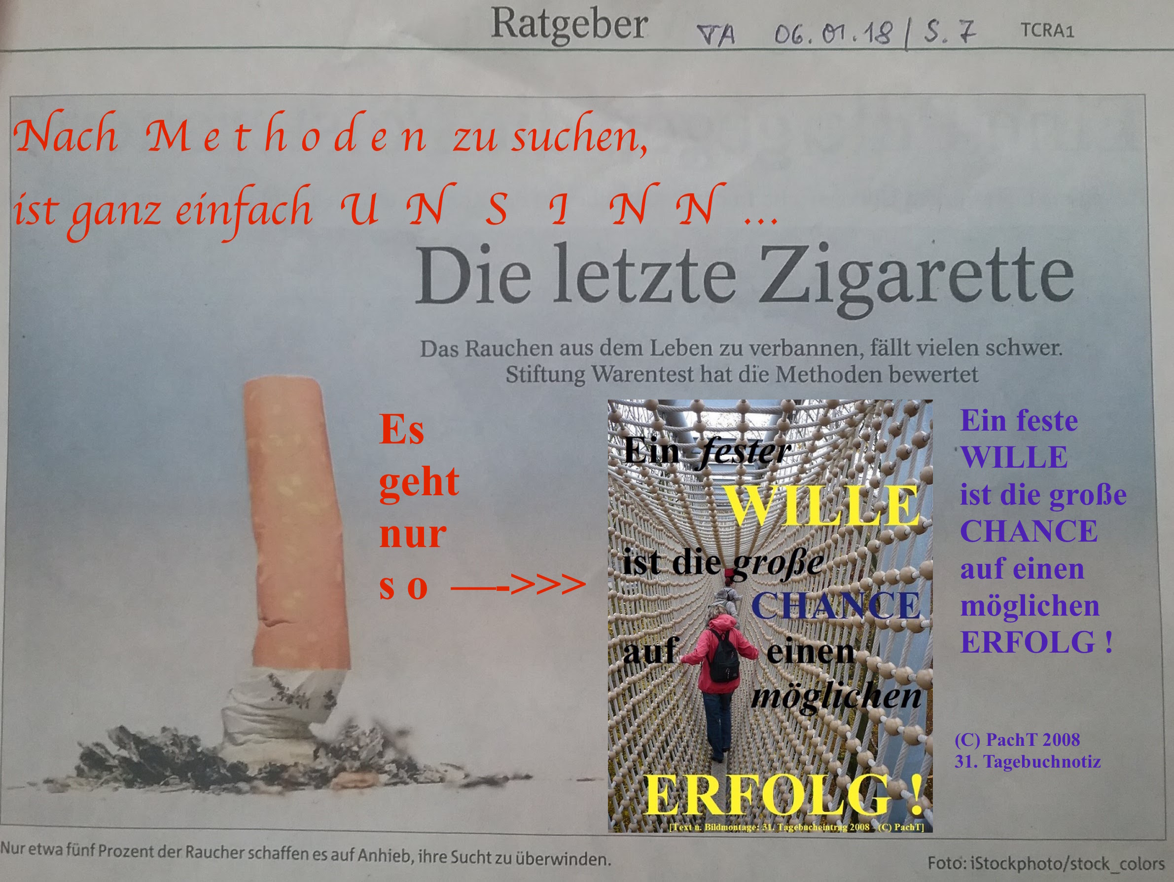 RAUCHEN - das letzte Mal