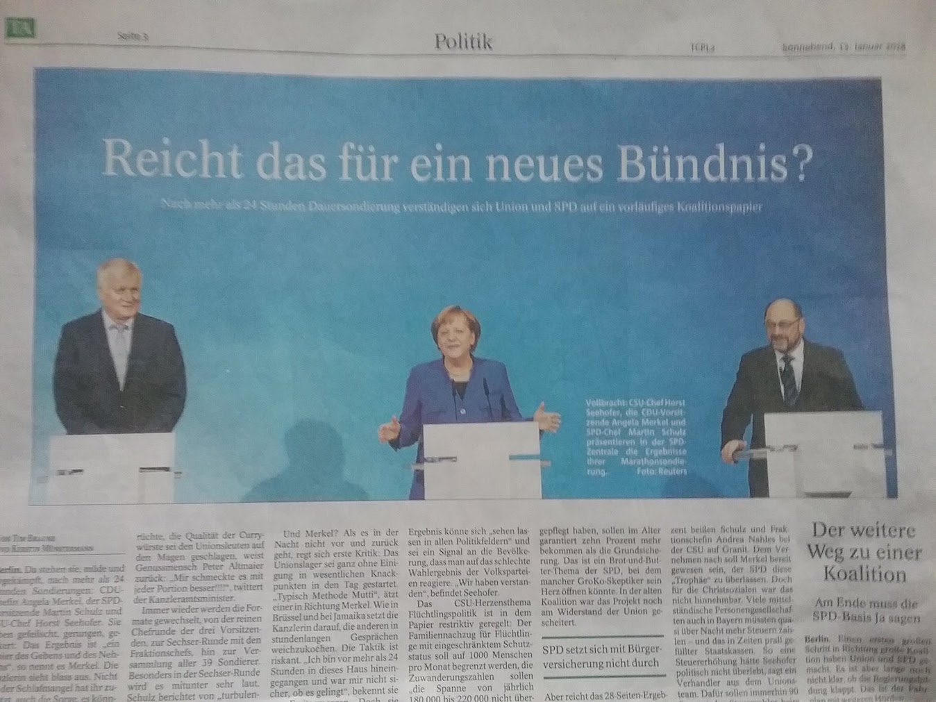 TA-Artikel zur GroKo - Neuauflage 2018.01.13 1 Blog 19.01.18