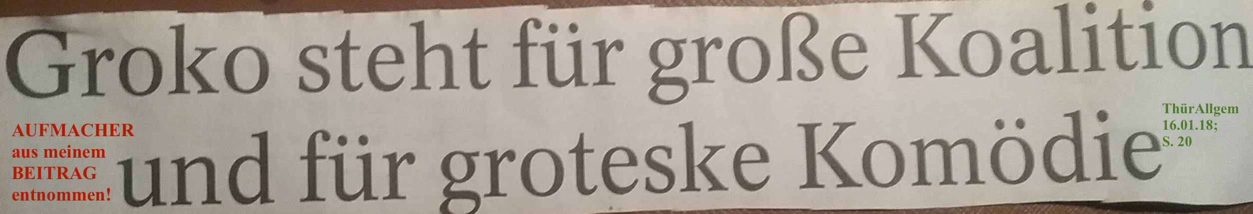 TA-Artikel zur GroKo - Neuauflage 2018.01.13 2 Blog 19.01.18