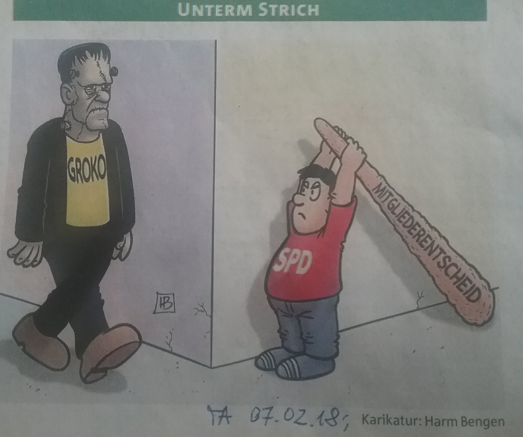 Karrikatur GroKo