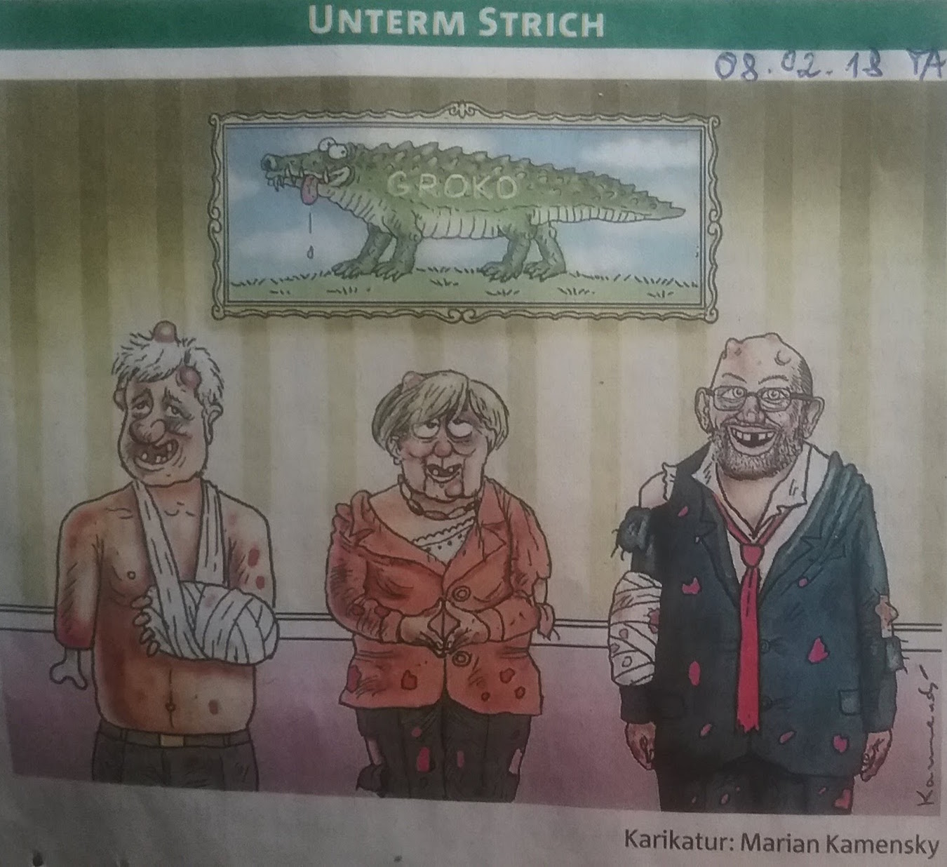 Karrikatur MachtGeilheitsFolgen