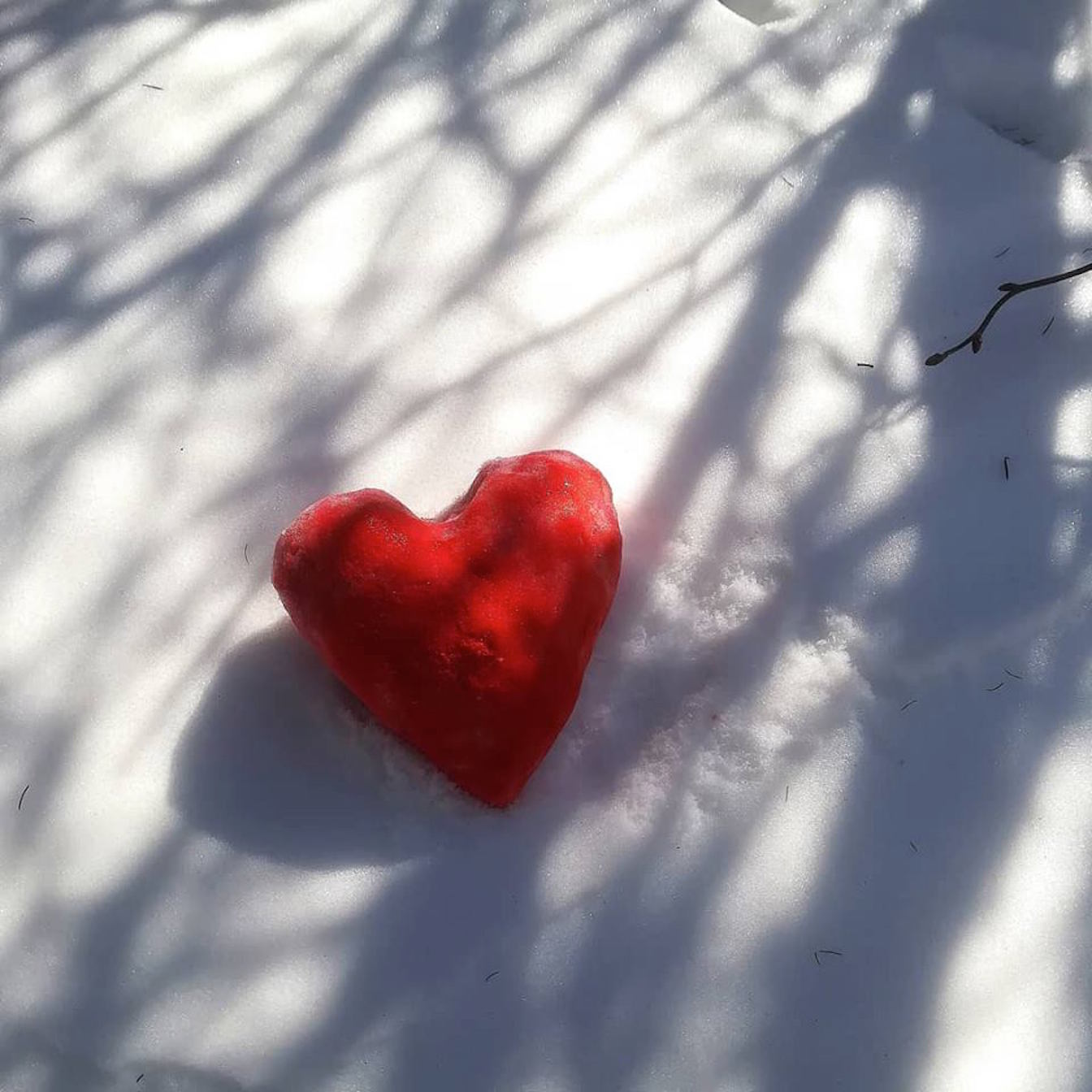 Herz im Schnee