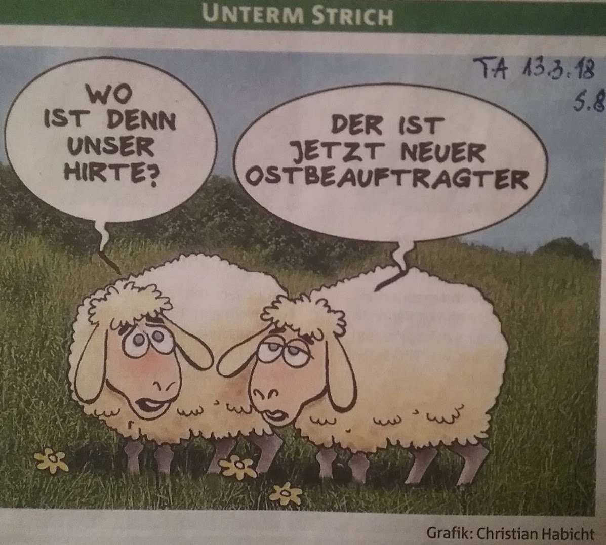 Karikatur OSTbeauftragter