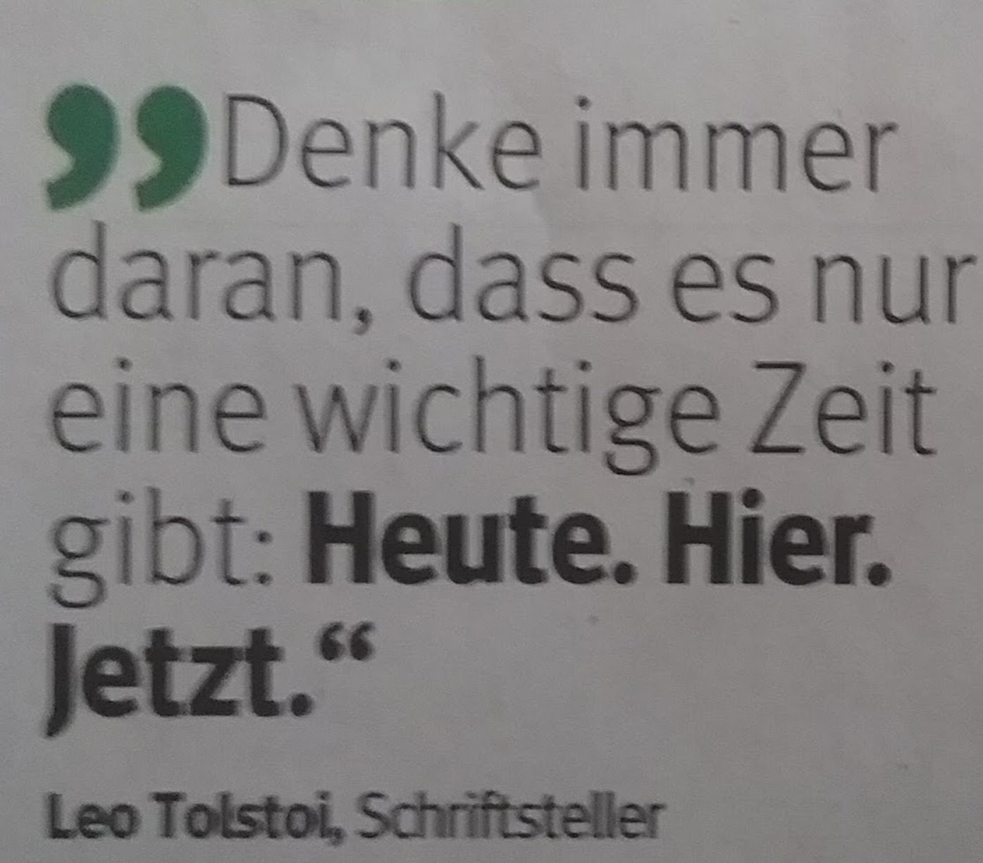 Zitat Jetzt