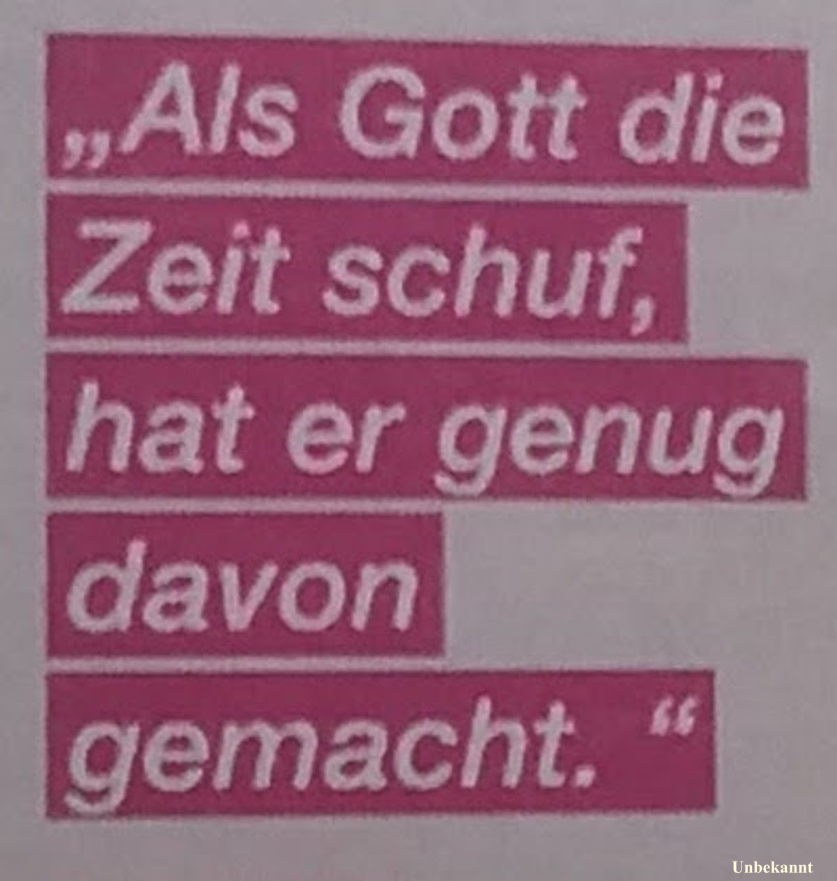 Zitat Zeit von Gott