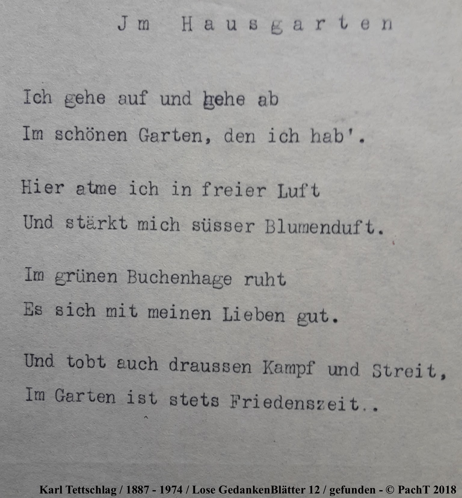 1887 - 1974 Erinnerungen an meinen Opa _ Lose GedankenBlätter 12