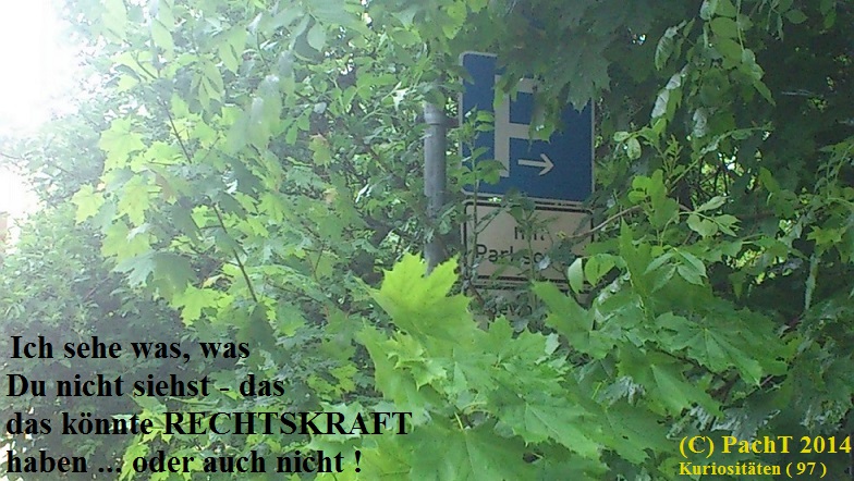 KURIOS 97 Unklare Verkehrsrechtslage