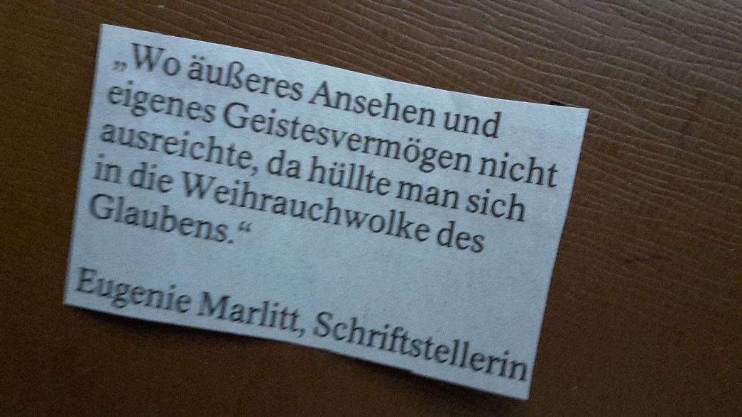 Zitat Ansehen u. Geist