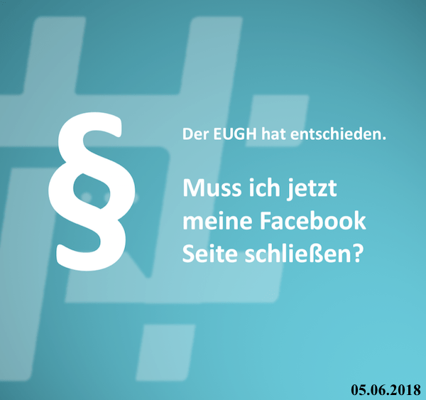 EuGH Urteil zu FB 05.06.18