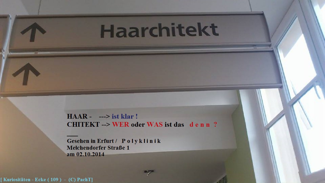 KURIOS 109 chitekt_wer oder was ist das denn