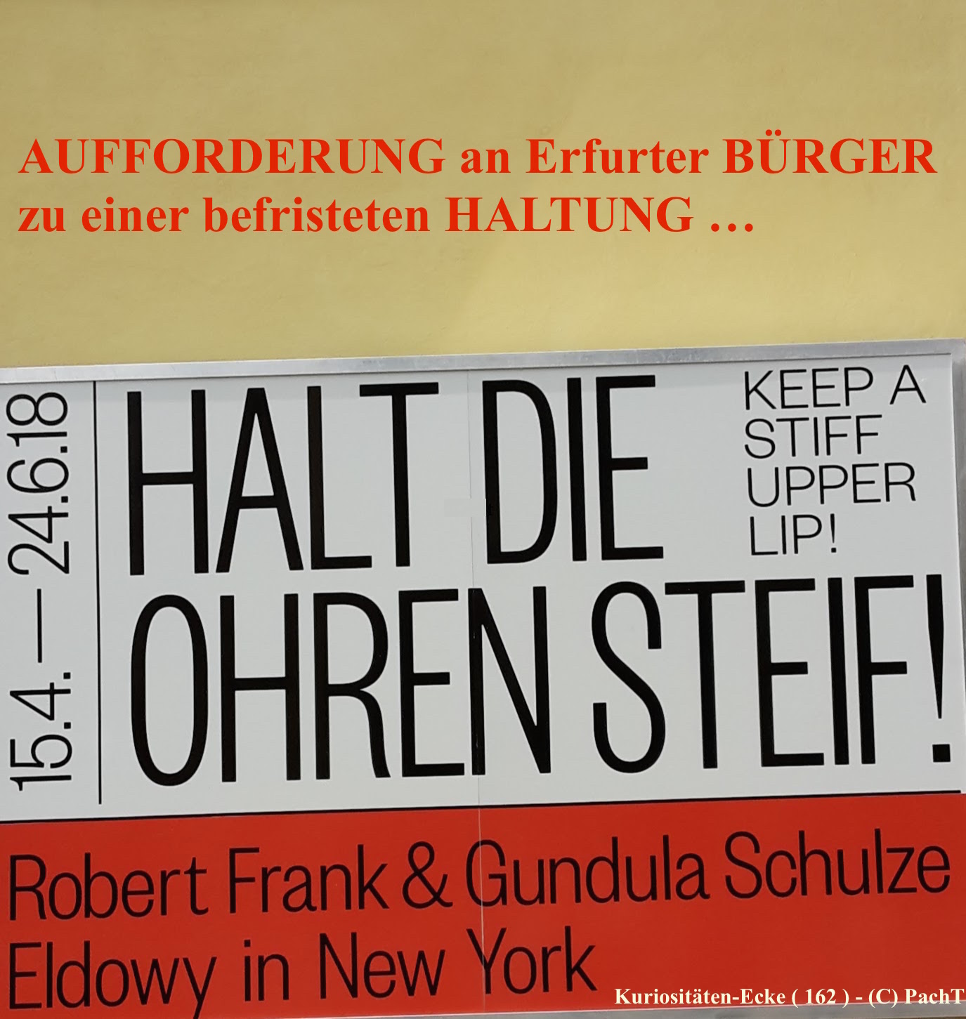 KURIOS 162 Befristete STEIFHALTUNG