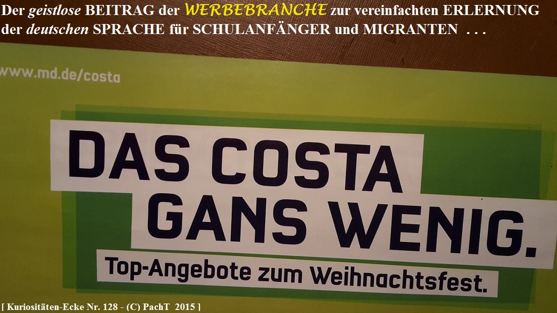 KURIOS 128 Sprach-Pfusch