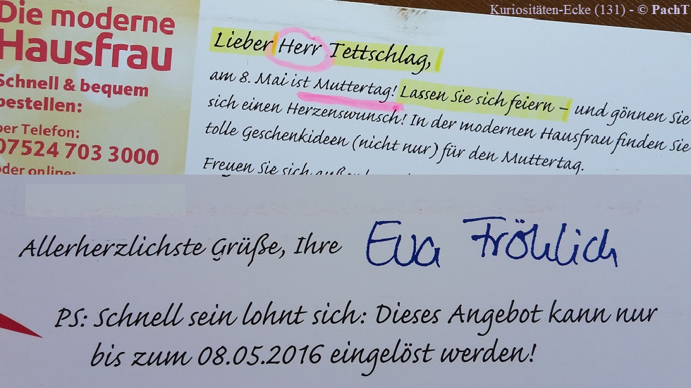 KURIOS 131 Sehe ich wie MUTTI aus ...