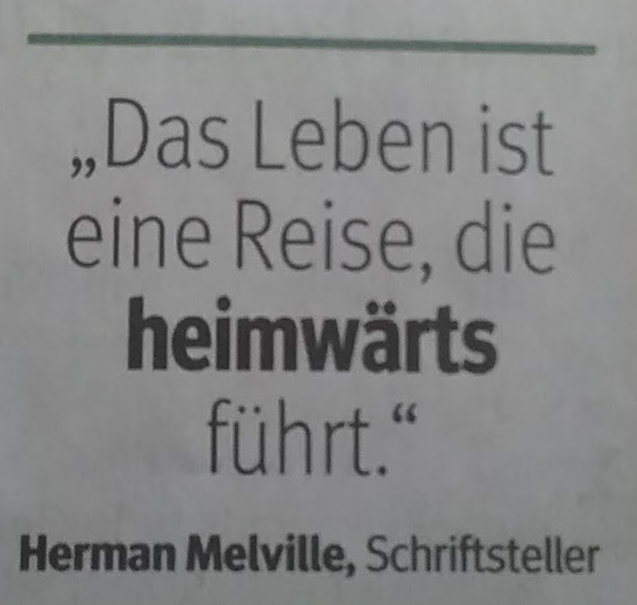 Zitat Heimwärts