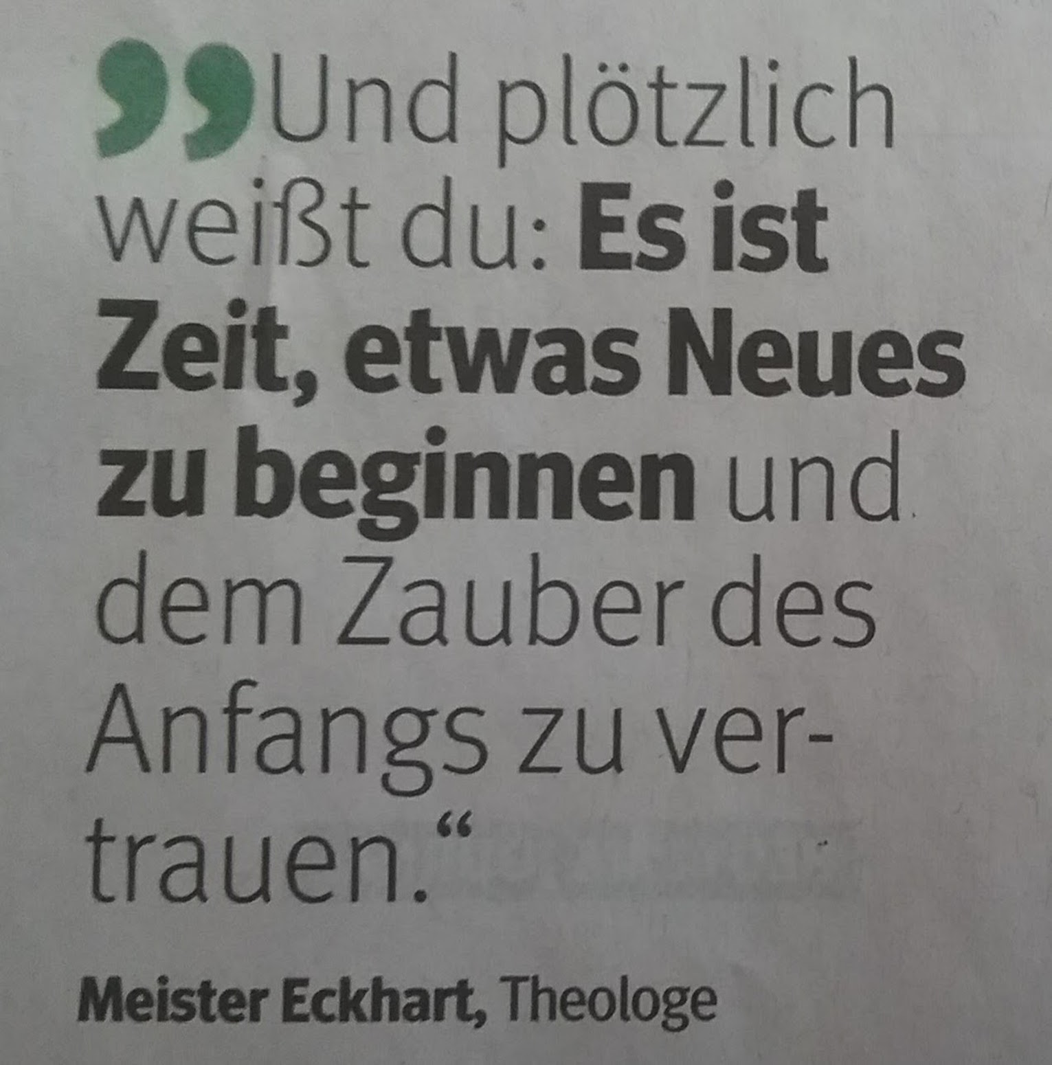 Zitat Neues