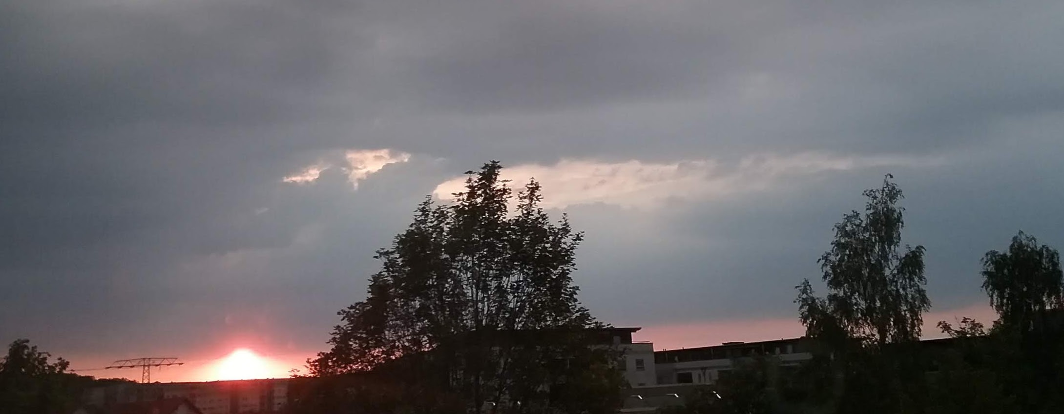 Abendstimmung mit Sonne