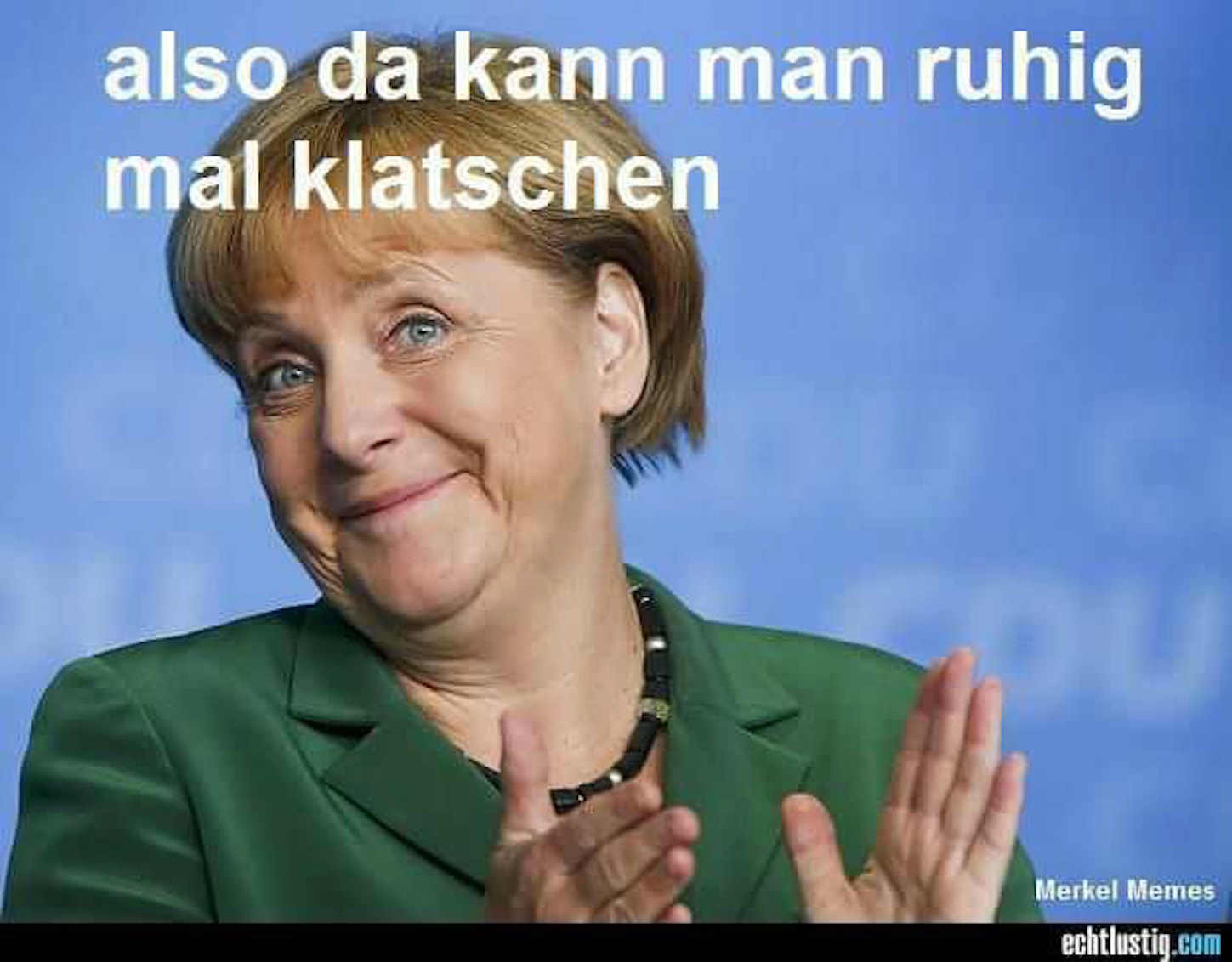 AMerkel EigenBeifall