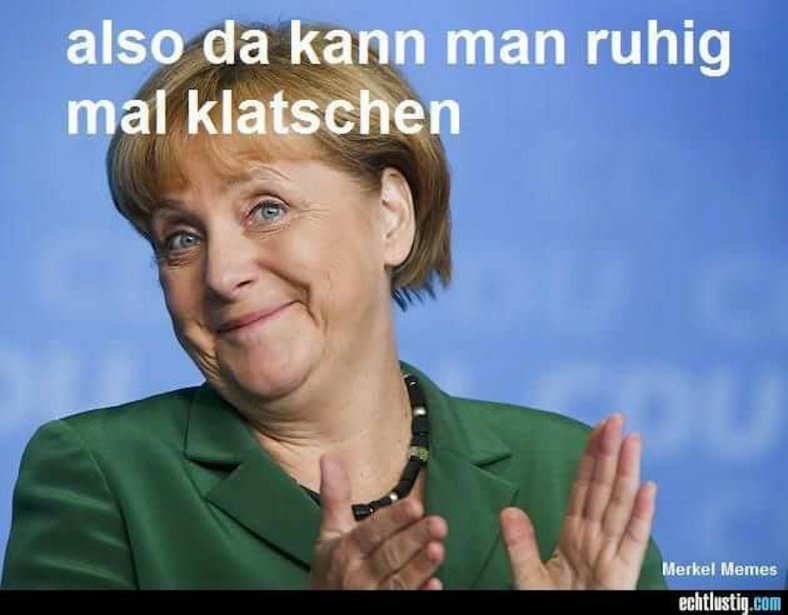 AMerkel EigenBeifall