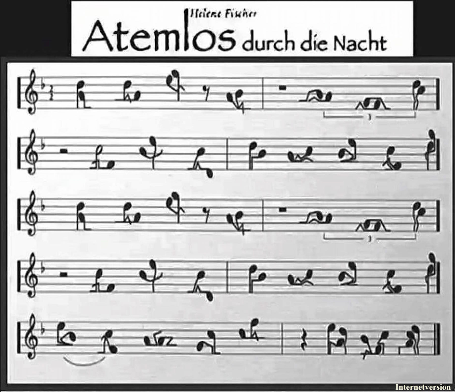 PARTITUR zu ATEMLOS durch die NACHT